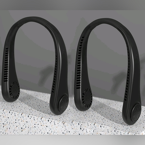 NEW Black Rechargeable Neck Fan (1) - Picture 6 of 6
